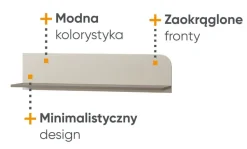 Półka na ścianę Lenart Harmony HR-05