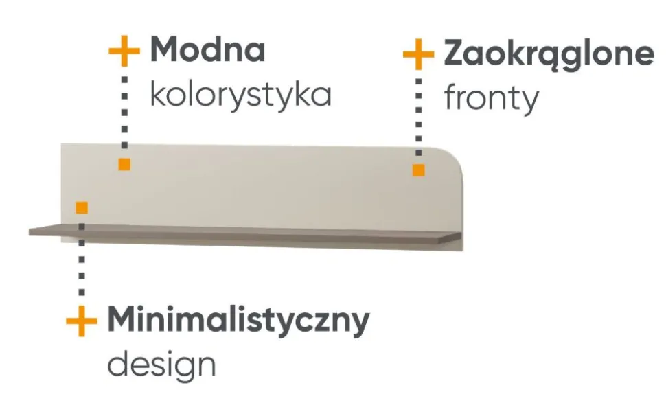 Półka na ścianę Lenart Harmony HR-05
