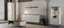 Półka wisząca 150 cm EVO kaszmir / dąb castello EO-10