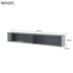 PÓŁKA WISZĄCA BC-30 DO PÓŁKOTAPCZANU GRAFITOWY / SZARY BED CONCEPT Lenart