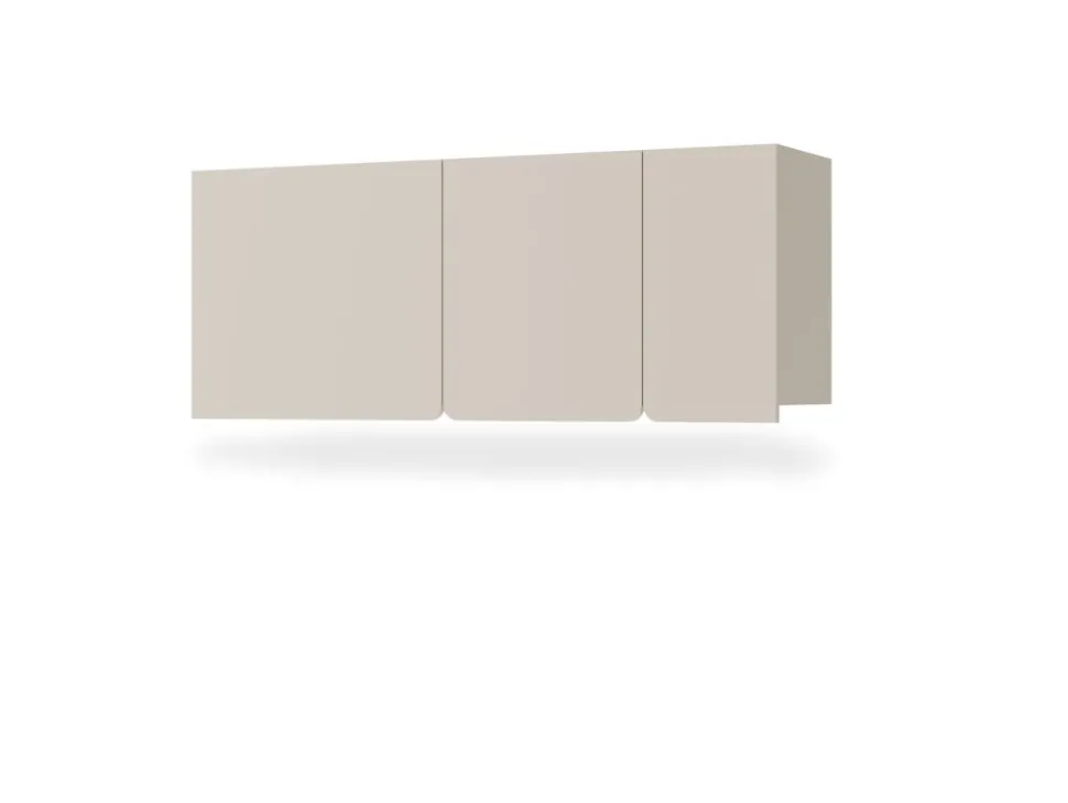 Półka wisząca z szafką 120 cm Luca LC12 beż piaskowy