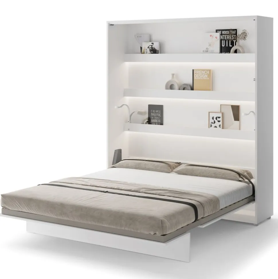 PÓŁKOTAPCZAN PIONOWY BIAŁY BC-13 BED CONCEPT Lenart