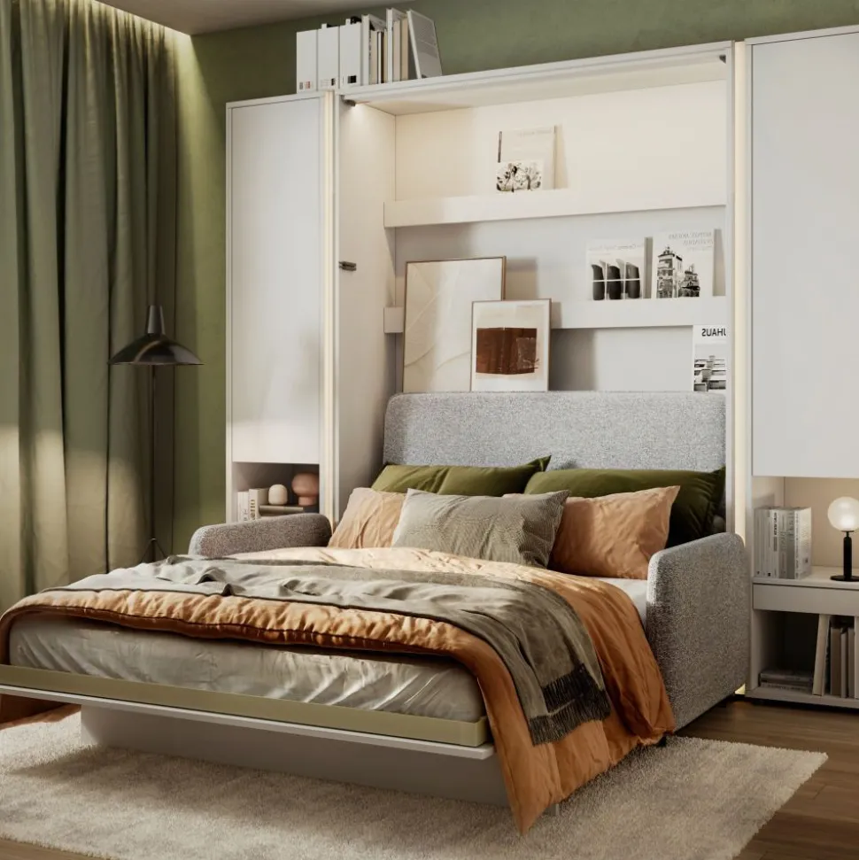 PÓŁKOTAPCZAN PIONOWY BIAŁY BC-13 BED CONCEPT Lenart