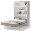PÓŁKOTAPCZAN PIONOWY BIAŁY POŁYSK BC-01 BED CONCEPT Lenart