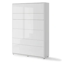 PÓŁKOTAPCZAN PIONOWY BIAŁY POŁYSK BC-01 BED CONCEPT Lenart