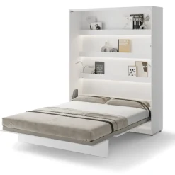 PÓŁKOTAPCZAN PIONOWY BIAŁY POŁYSK BC-12 BED CONCEPT Lenart