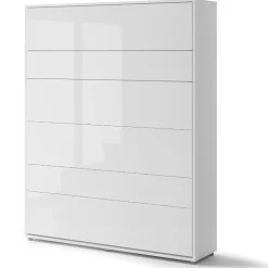 PÓŁKOTAPCZAN PIONOWY BIAŁY POŁYSK BC-12 BED CONCEPT Lenart
