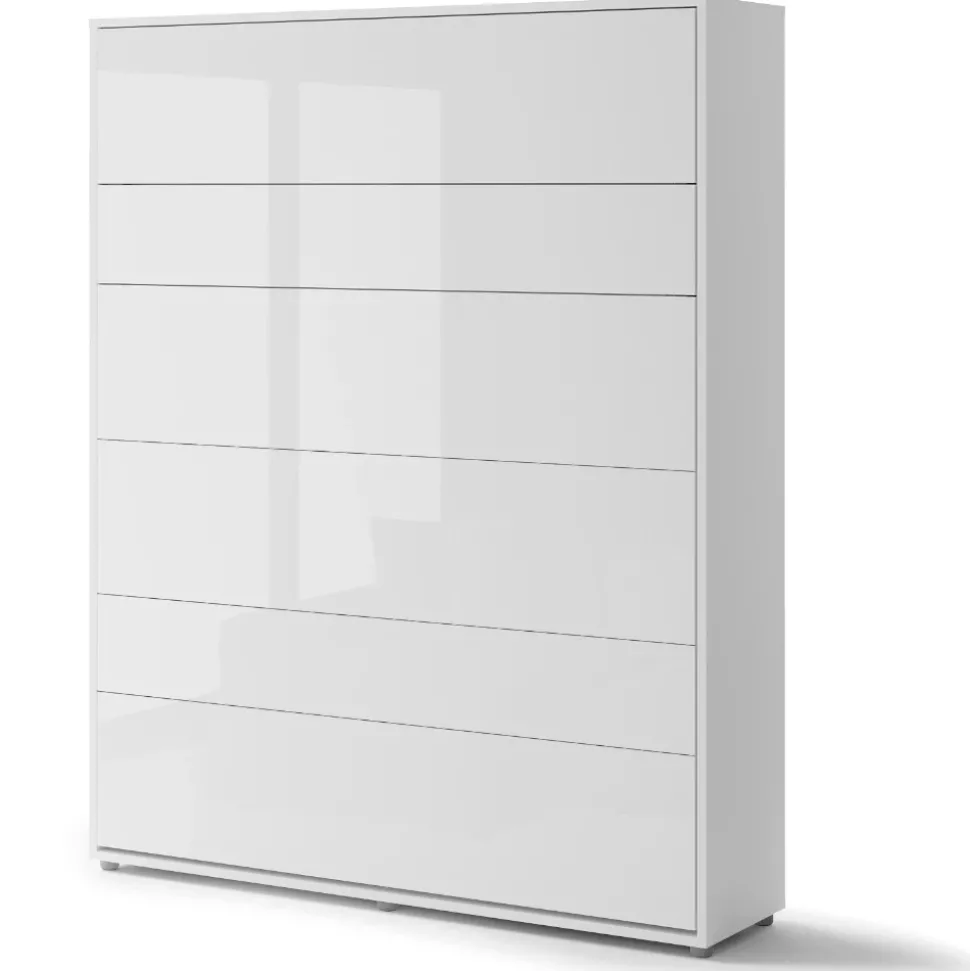 PÓŁKOTAPCZAN PIONOWY BIAŁY POŁYSK BC-12 BED CONCEPT Lenart