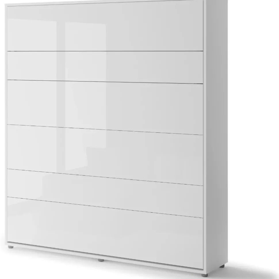 PÓŁKOTAPCZAN PIONOWY BIAŁY POŁYSK BC-13 BED CONCEPT Lenart