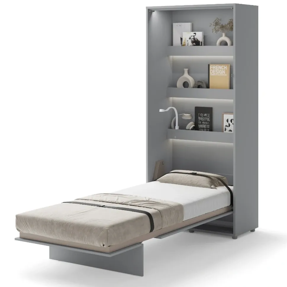 PÓŁKOTAPCZAN PIONOWY SZARY BC-03 BED CONCEPT Lenart