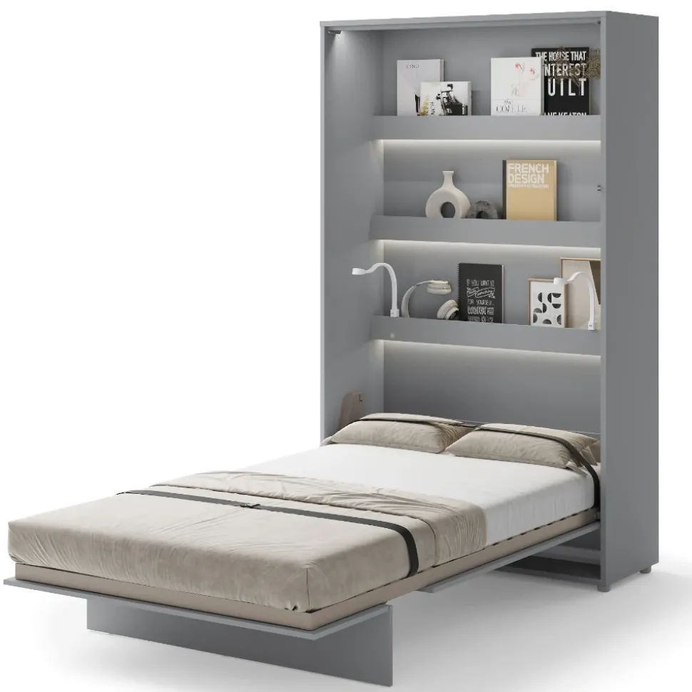 PÓŁKOTAPCZAN PIONOWY SZARY BC-02 BED CONCEPT Lenart