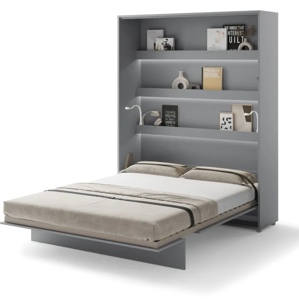 PÓŁKOTAPCZAN PIONOWY SZARY BC-12 BED CONCEPT Lenart