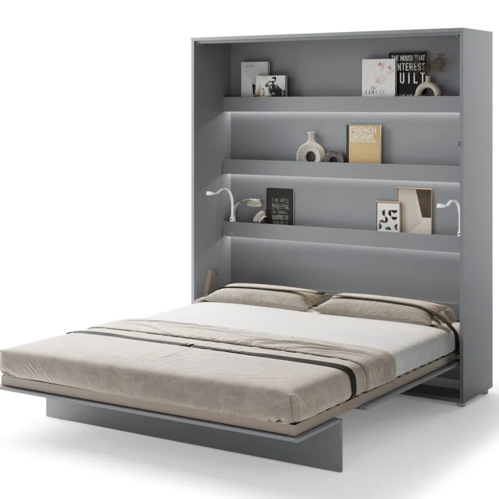 PÓŁKOTAPCZAN PIONOWY SZARY BC-13 BED CONCEPT Lenart
