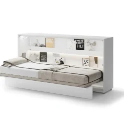 PÓŁKOTAPCZAN POZIOMY BIAŁY POŁYSK BC-06 BED CONCEPT Lenart