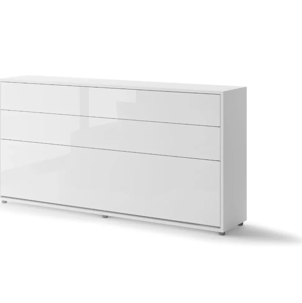 PÓŁKOTAPCZAN POZIOMY BIAŁY POŁYSK BC-06 BED CONCEPT Lenart