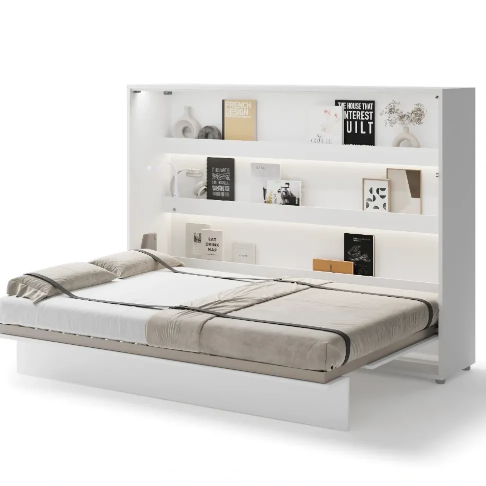 PÓŁKOTAPCZAN POZIOMY BIAŁY POŁYSK BC-04 BED CONCEPT Lenart
