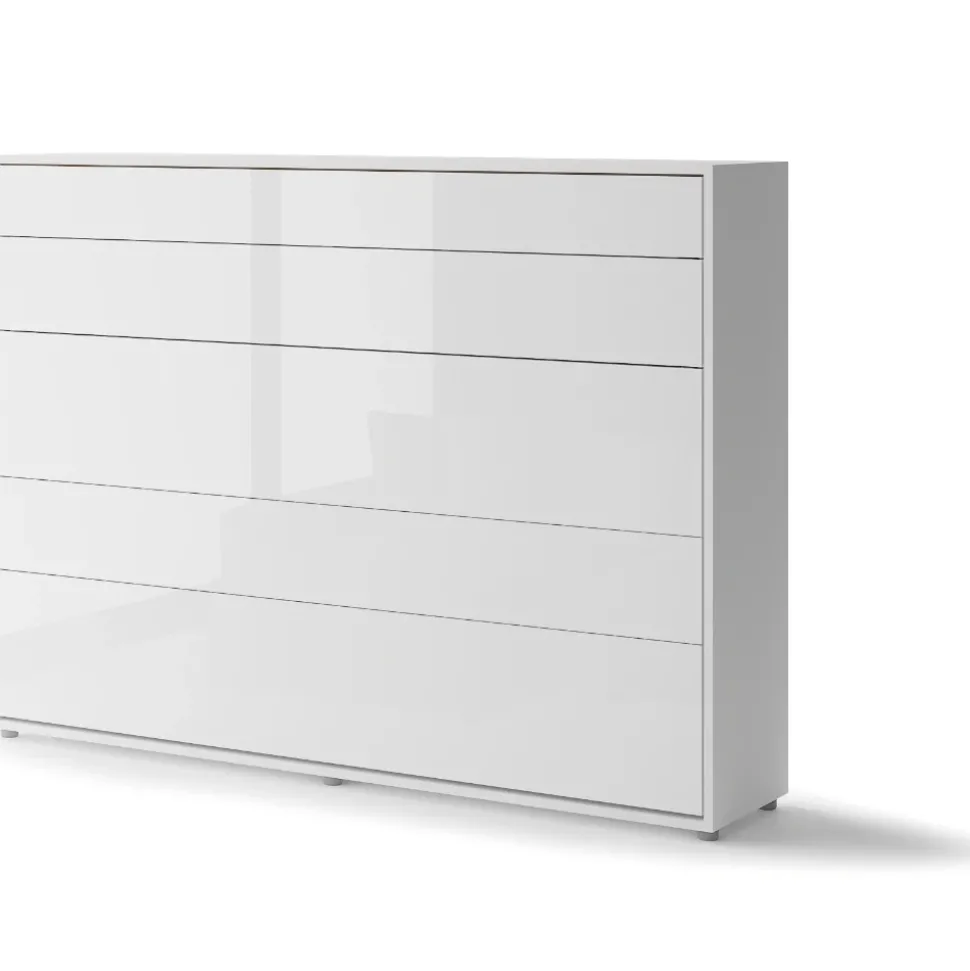 PÓŁKOTAPCZAN POZIOMY BIAŁY POŁYSK BC-04 BED CONCEPT Lenart