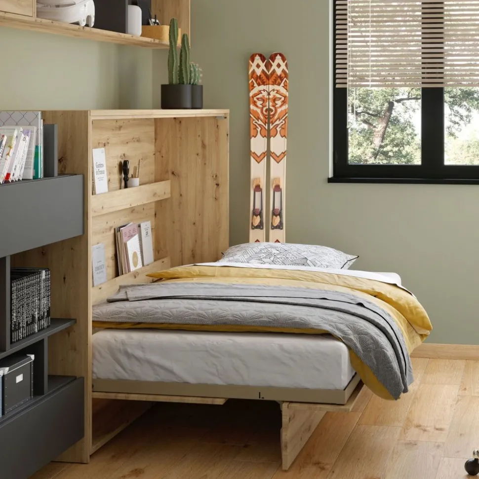 PÓŁKOTAPCZAN POZIOMY DĄB ARTISAN BC-14 BED CONCEPT Lenart