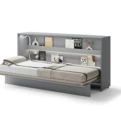 PÓŁKOTAPCZAN POZIOMY SZARY BC-06 BED CONCEPT Lenart