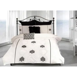 Pościel bawełniana Leira premium w kremowym kolorze 160x200 cm