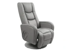 PULSAR recliner z funkcją masażu popielaty1 sztuka