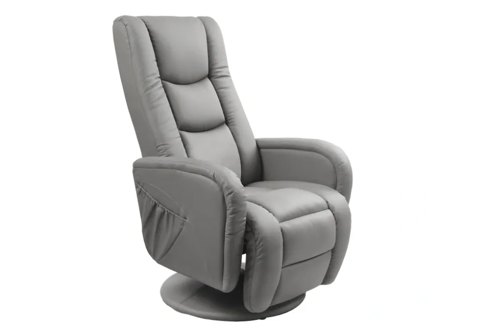 PULSAR recliner z funkcją masażu popielaty1 sztuka