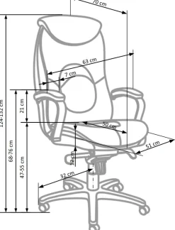 QUAD fotel gabinetowy czarny1 sztuka