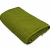 Ręcznik frotte 50x90cm 100% bawełna zielony ozdobiony tasiemką