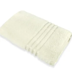 Ręcznik frotte 50x90cm 100% bawełna biały ozdobiony tasiemką