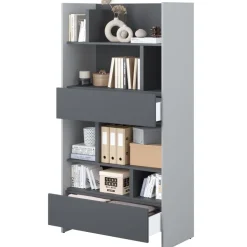 REGAŁ BC-28 DO PÓŁKOTAPCZANU GRAFITOWY / SZARY 92x178 BED CONCEPT Lenart