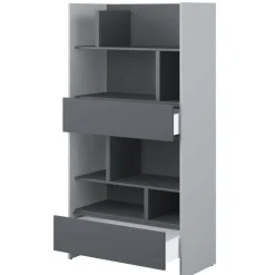 REGAŁ BC-28 DO PÓŁKOTAPCZANU GRAFITOWY / SZARY 92x178 BED CONCEPT Lenart