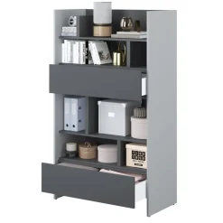 REGAŁ BC-27 DO PÓŁKOTAPCZANU GRAFITOWY / SZARY 92x158 BED CONCEPT Lenart