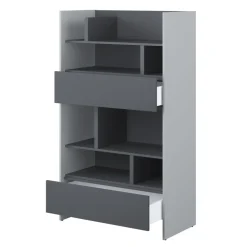 REGAŁ BC-27 DO PÓŁKOTAPCZANU GRAFITOWY / SZARY 92x158 BED CONCEPT Lenart