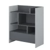 REGAŁ BC-25 DO PÓŁKOTAPCZANU GRAFITOWY / SZARY 92x108 BED CONCEPT Lenart