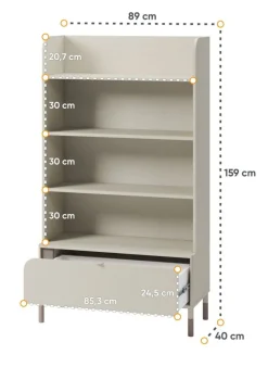 Regał młodzieżowyi Lenart Harmony HR-02