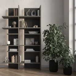 Regał otwarty z oświetleniem LED Lenart Fitt FL-01R