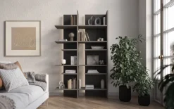 Regał otwarty z oświetleniem LED Lenart Fitt FL-01R