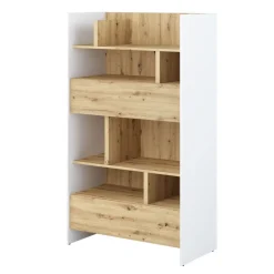 REGAŁ Z SZUFLADAMI BC-27 DO PÓŁKOTAPCZANU DĄB ARTISAN / BIAŁY 92x158 BED CONCEPT Lenart
