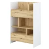 REGAŁ Z SZUFLADAMI BC-26 DO PÓŁKOTAPCZANU DĄB ARTISAN / BIAŁY 92x138 BED CONCEPT Lenart