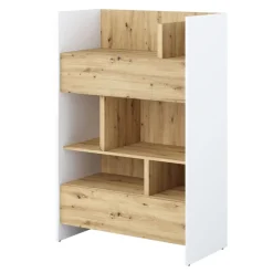 REGAŁ Z SZUFLADAMI BC-26 DO PÓŁKOTAPCZANU DĄB ARTISAN / BIAŁY 92x138 BED CONCEPT Lenart