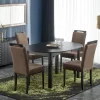 RINGO stół kolor blat czarny, nogi - czarny (102-142x102x76 cm) (2p=1szt)1 sztuka