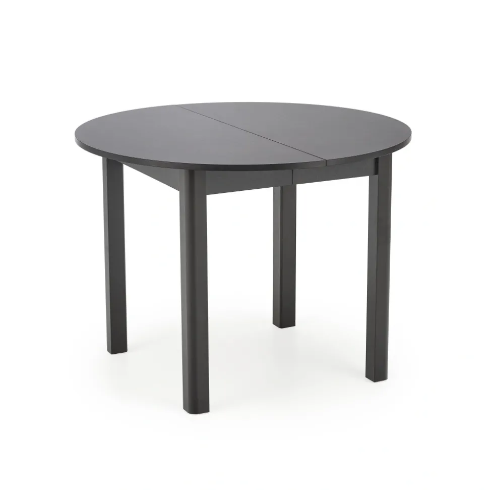 RINGO stół kolor blat czarny, nogi - czarny (102-142x102x76 cm) (2p=1szt)1 sztuka
