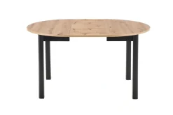 RINGO stół kolor blat dąb artisan, nogi - czarny (102-142x102x76 cm) (2p=1szt)1 sztuka