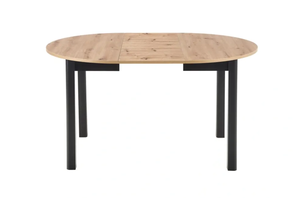 RINGO stół kolor blat dąb artisan, nogi - czarny (102-142x102x76 cm) (2p=1szt)1 sztuka