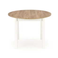 RINGO stół kolor blat dąb craft, nogi - biały (102-142x102x76 cm) (2p=1szt)1 sztuka
