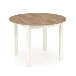 RINGO stół kolor blat dąb craft, nogi - biały (102-142x102x76 cm) (2p=1szt)1 sztuka