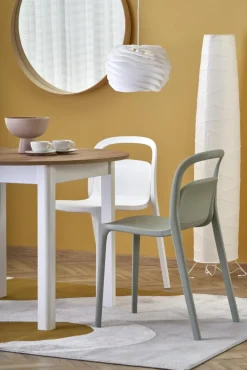 RINGO stół kolor blat dąb craft, nogi - biały (102-142x102x76 cm) (2p=1szt)1 sztuka