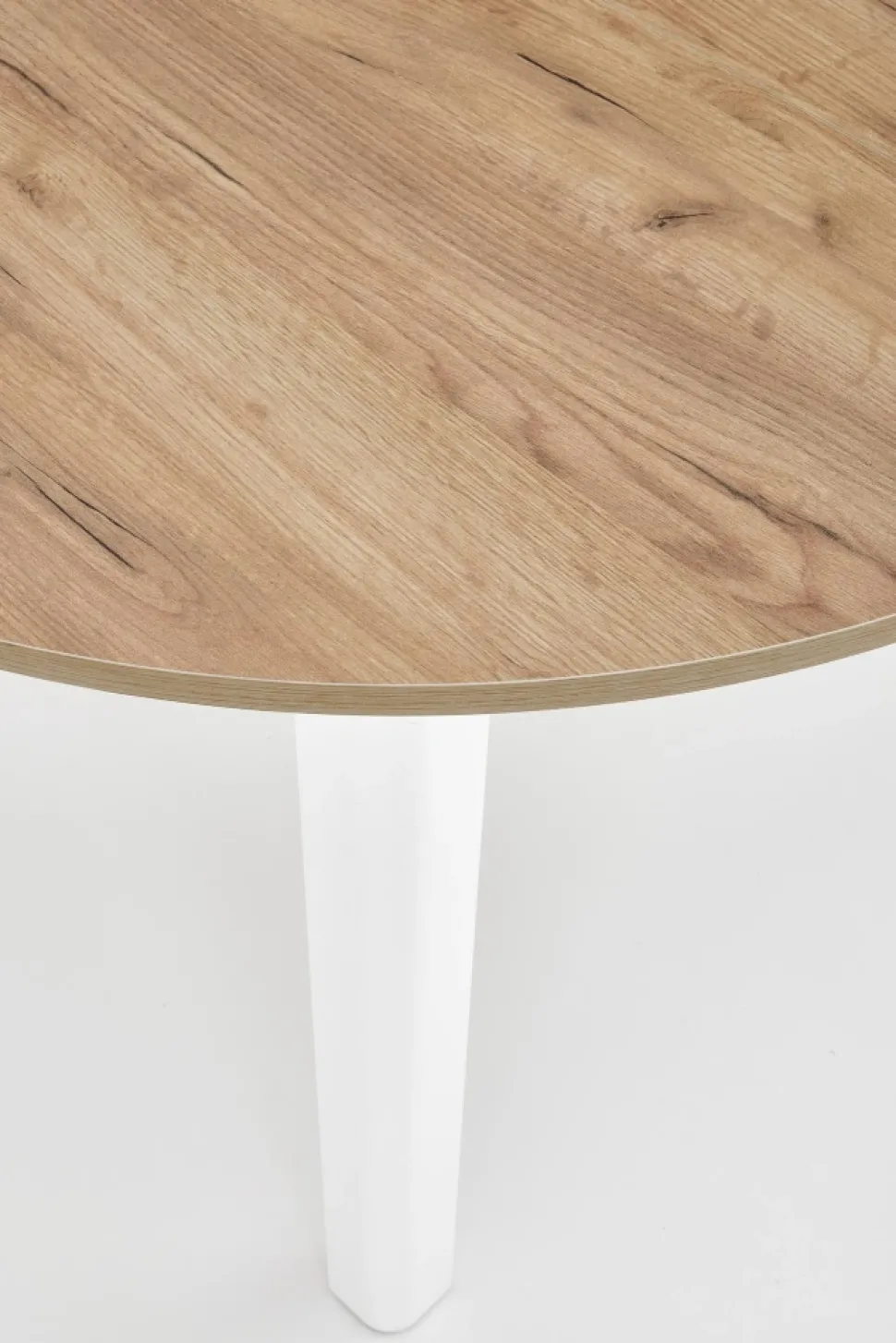 RINGO stół kolor blat dąb craft, nogi - biały (102-142x102x76 cm) (2p=1szt)1 sztuka