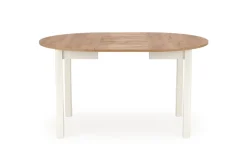 RINGO stół kolor blat dąb craft, nogi - biały (102-142x102x76 cm) (2p=1szt)1 sztuka
