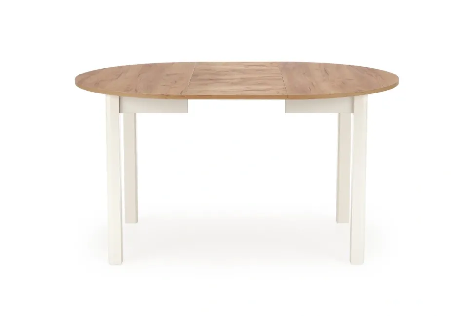 RINGO stół kolor blat dąb craft, nogi - biały (102-142x102x76 cm) (2p=1szt)1 sztuka